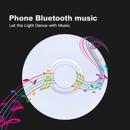 MARPOU Lámparas de Techo Unteligentes y modernas RGB con altavoz Bluetooth