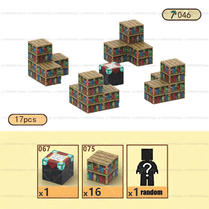 Bloques de construcción magnéticos - Set de construcción STEM Mine World para niños