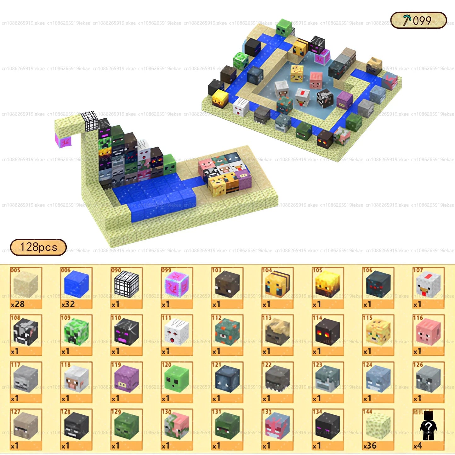 Bloques de construcción magnéticos - Set de construcción STEM Mine World para niños