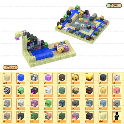 Bloques de construcción magnéticos - Set de construcción STEM Mine World para niños