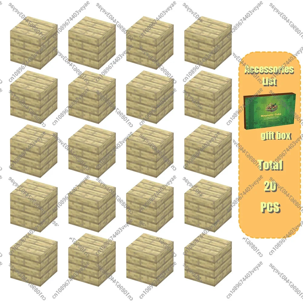 Bloques de construcción magnéticos - Set de construcción STEM Mine World para niños