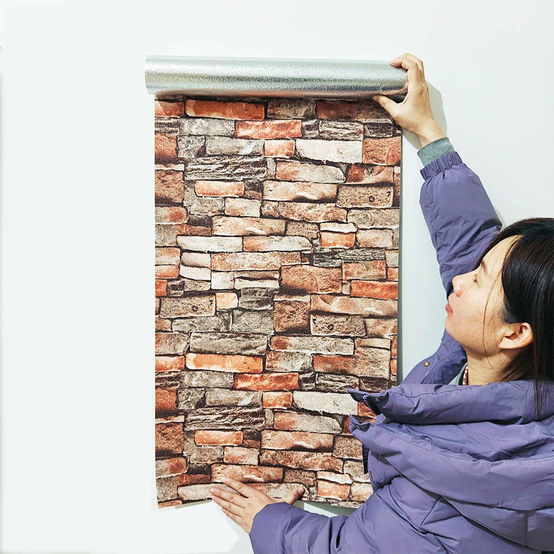 Pegatina de papel pintado impermeable autoadhesiva en 3D