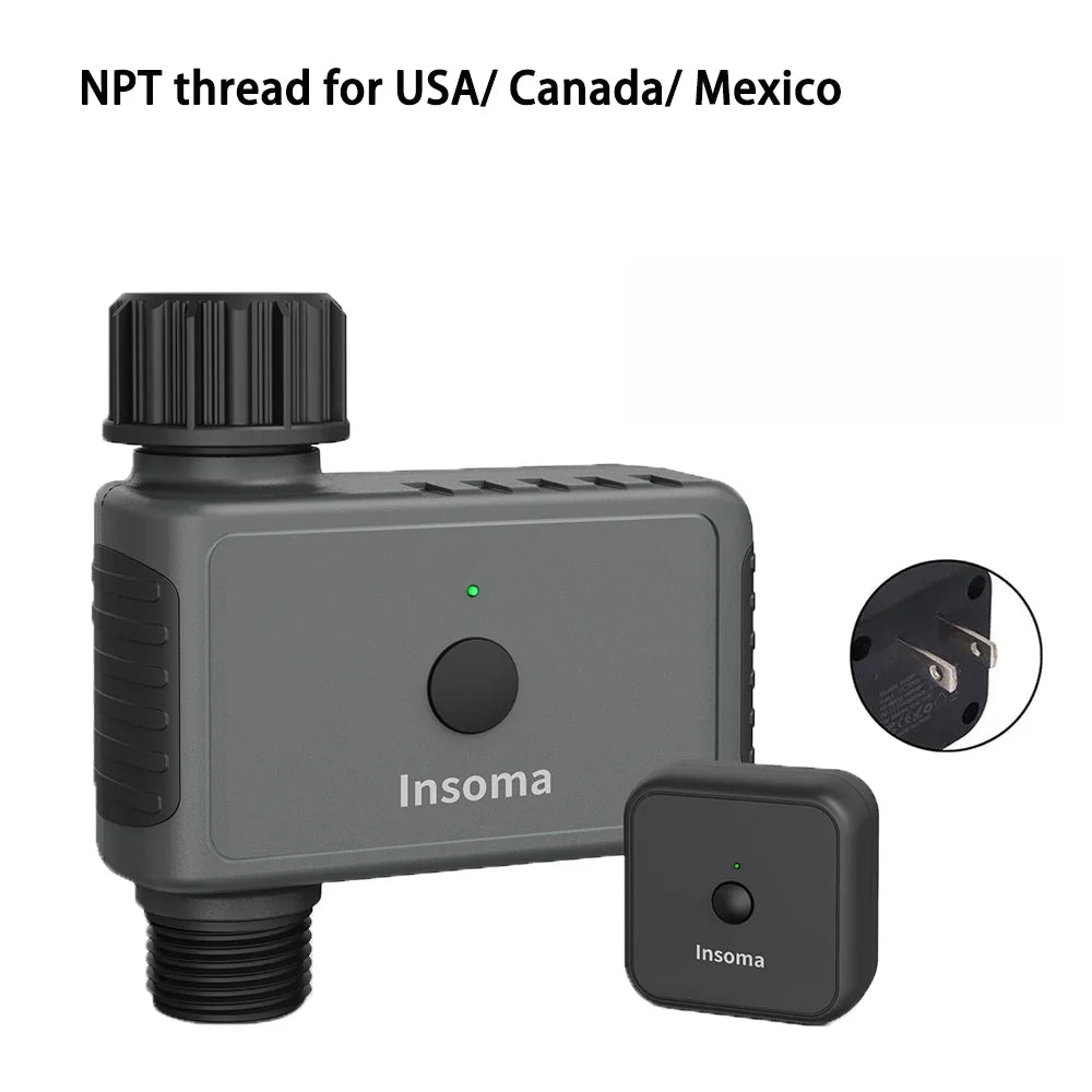 Temporizador de riego WiFi SmartFlow: sistema de riego de jardín con control remoto para hogares inteligentes