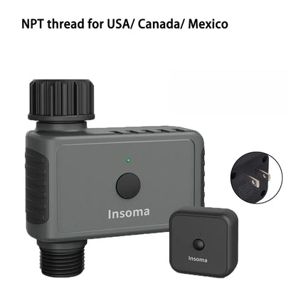 Temporizador de riego WiFi SmartFlow: sistema de riego de jardín con control remoto para hogares inteligentes