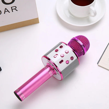 Micrófono Inalámbrico para karaoke Micrófono con Altavoz USB