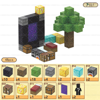 Bloques de construcción magnéticos - Set de construcción STEM Mine World para niños