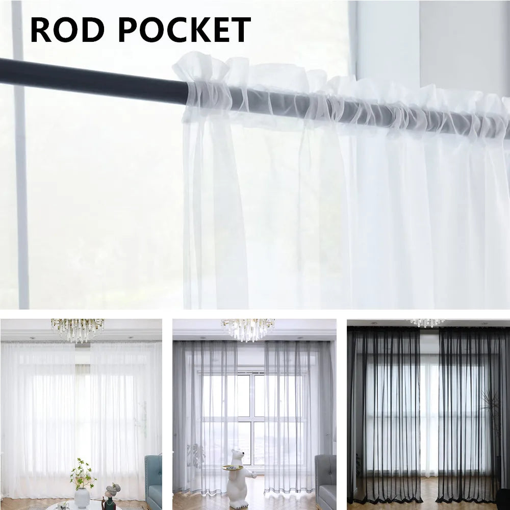 Cortinas Blancas Opacas con Sombreado