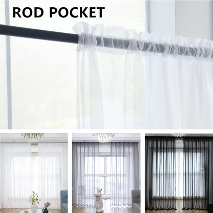 Cortinas Blancas Opacas con Sombreado