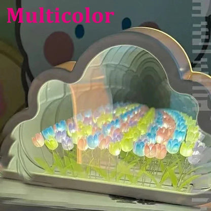 Luz Nocturna Creativa Tulipán Nube Mar de flores