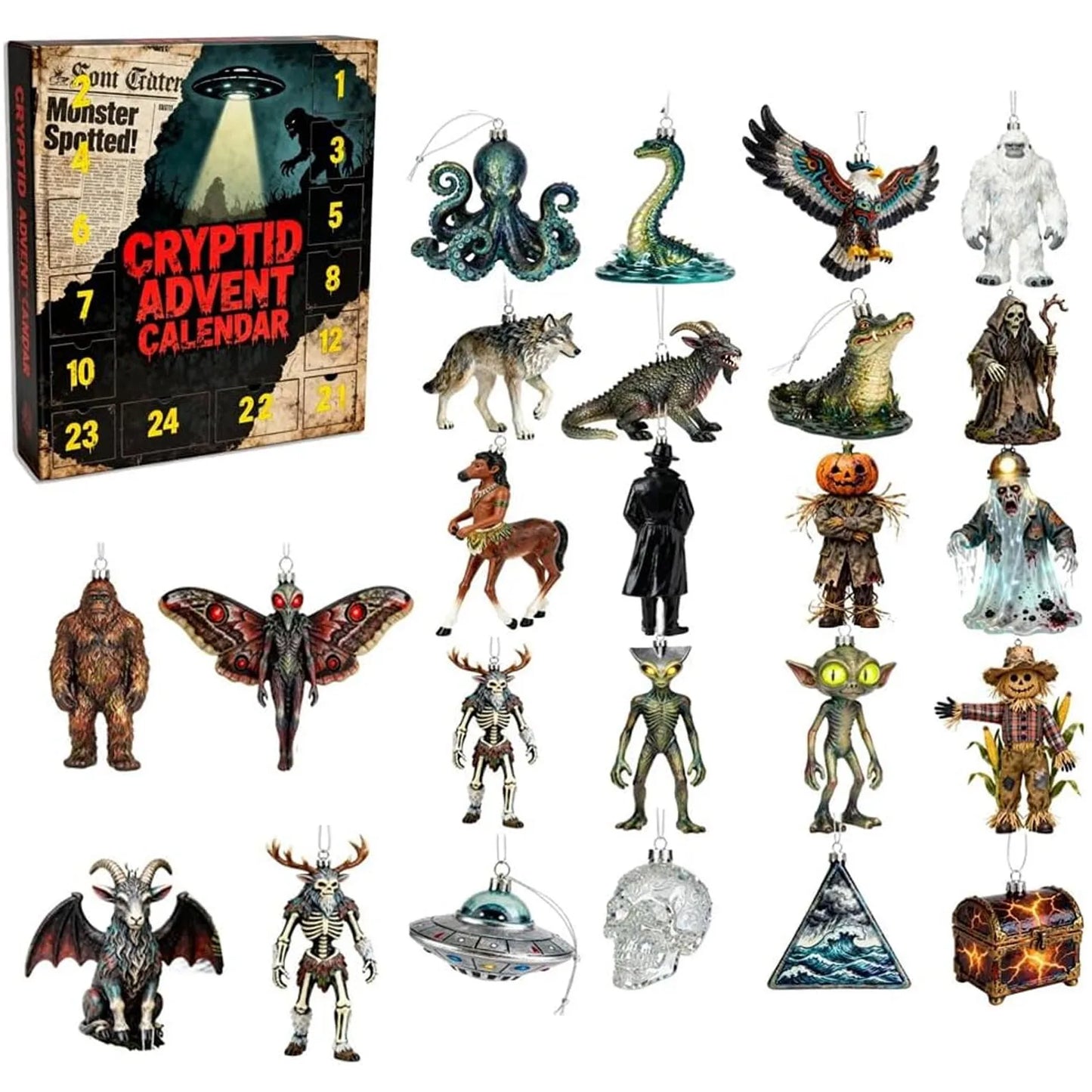 Calendario de Adviento de los Misterios de lo Desconocido: 24 días de coleccionables paranormales