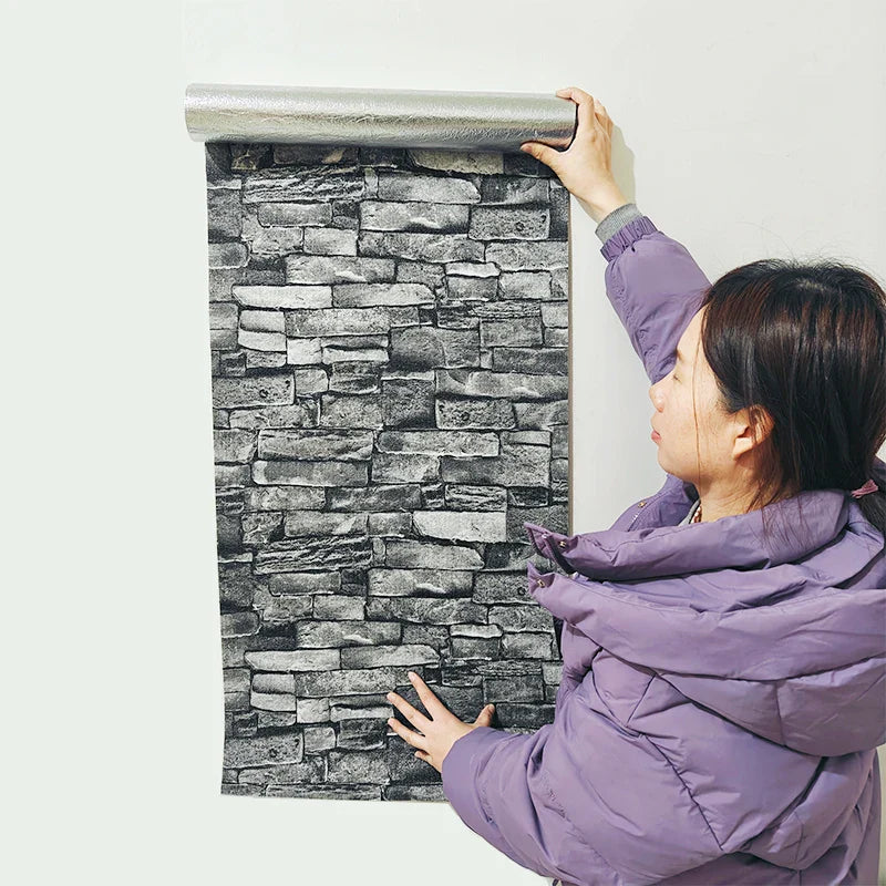 Pegatina de papel pintado impermeable autoadhesiva en 3D