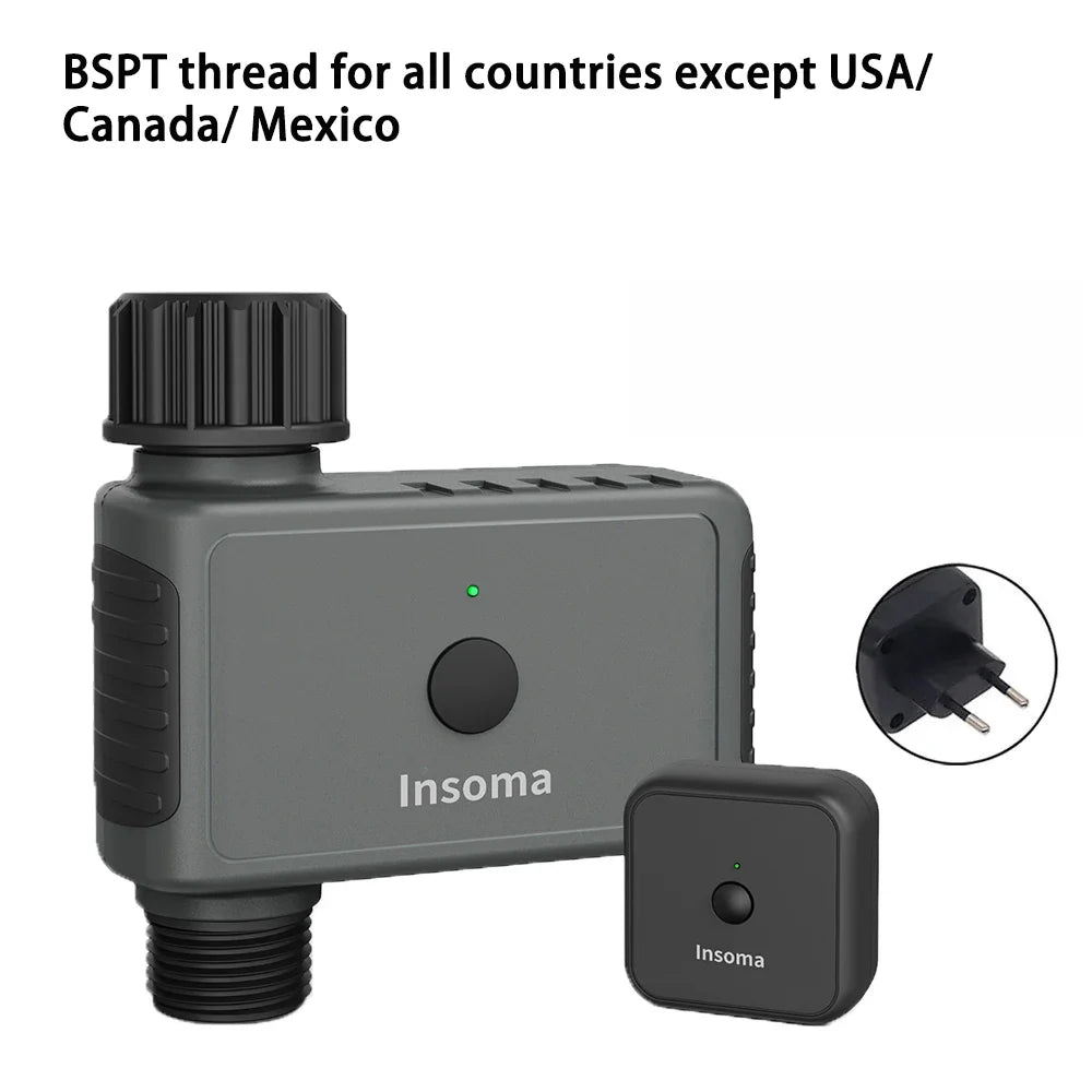 Temporizador de riego WiFi SmartFlow: sistema de riego de jardín con control remoto para hogares inteligentes