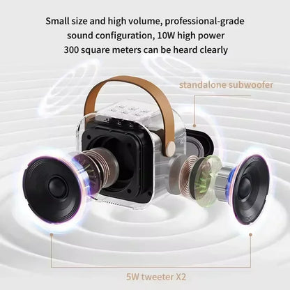 Mini Altavoz Portátil Bluetooth para karaoke con Micrófono Inalámbrico