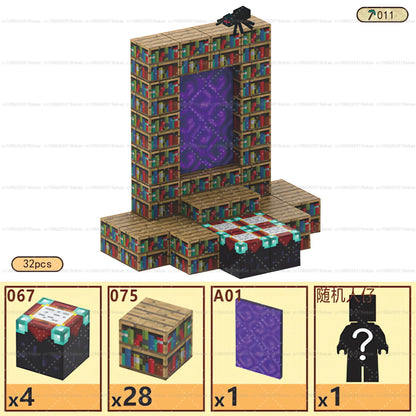 Bloques de construcción magnéticos - Set de construcción STEM Mine World para niños