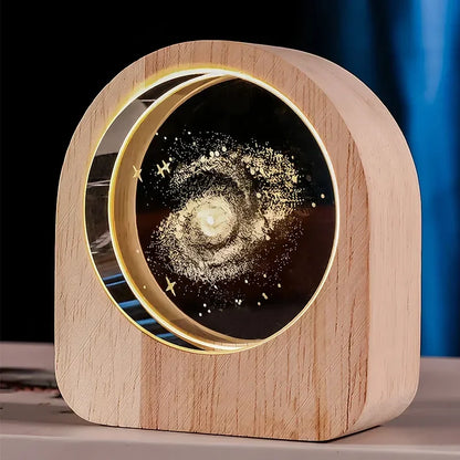 Decoración de escritorio grabada con láser 3D Crystal